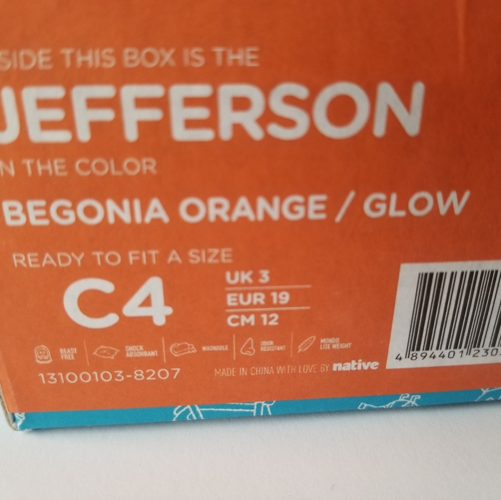 Native Jefferson Glow Child Slip On Sneaker C4 - Picture 4 of 9